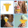 Ice Cream Cone Rack Popsicle Holder Portable Drip-free Popsicle Display Stand Kids Popsicle Organizer for Summer Days