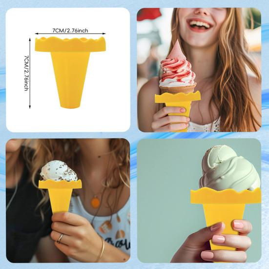 Ice Cream Cone Rack Popsicle Holder Portable Drip-free Popsicle Display Stand Kids Popsicle Organizer for Summer Days