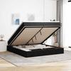 VidaXL Ottoman Bed Frame with Black Mattress 200x200cm Velvet, Bed Frame with Storage, Bed Frame with Storage 3311209