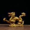 Home Furnishings Meaningful Chinese Zodiac Twelve Statue Gold Dragon Statue Animal Ornament