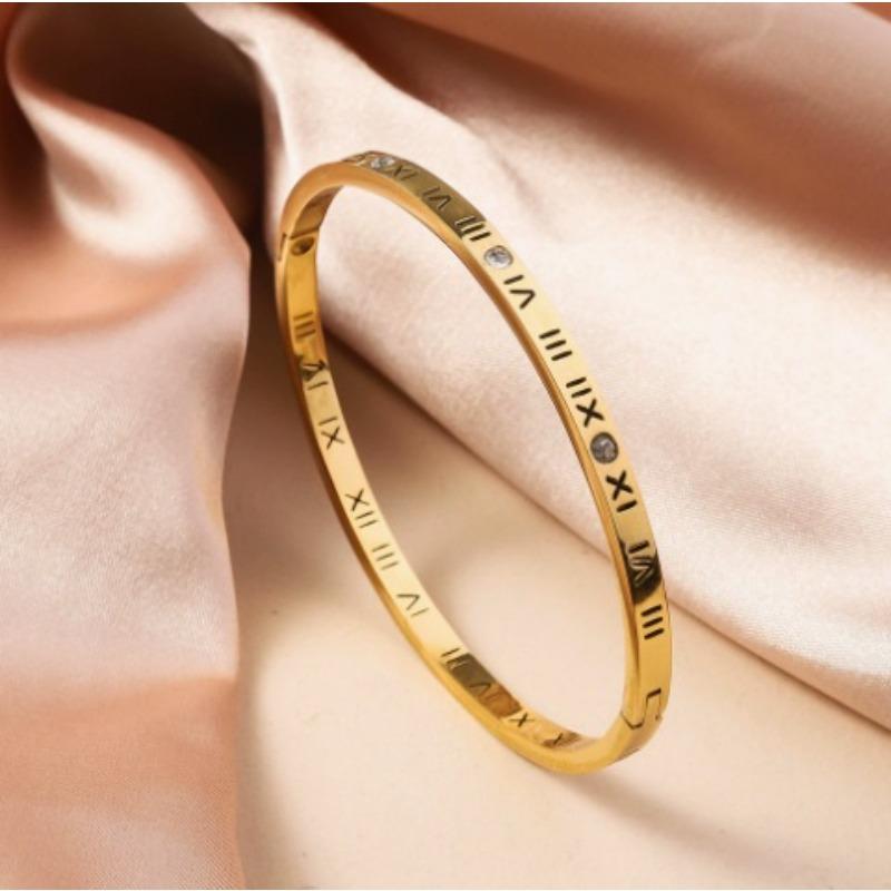 Titanium Steel Gypsophila Bracelet Fashionable Weekly Versatile Bracelet Round Couple Hand Jewelry
