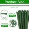 20 шт. 45 см опоры для растений зеленый бамбук многоразовые опоры для растений для горшечных растений и комнатных растений садовые инструменты