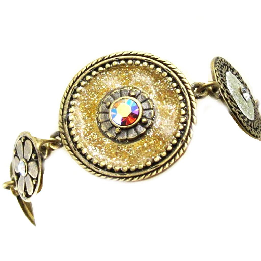 Les Trésors De Lily [E2569] — Золотой дизайнерский браслет «Byzance».