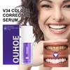 V34 Teeth Whitening Purple Toothpaste Remove Teeth Breath Whitening Brightening Essence Corrector Color Care Oral Stain Free