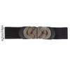 Vintage Elegant Wide Elastic Waistband Metal Buckle For Women Decoration Belts