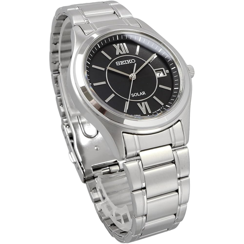 Seiko Solar Quartz Wristwatch SBPN061 Silver Men's 40mm
