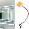 Square Single Touch LED Switch for Makeup Mirror Vanity Bathroom Easy Installation Energy Efficient 3-Way Touch Dimmer Module