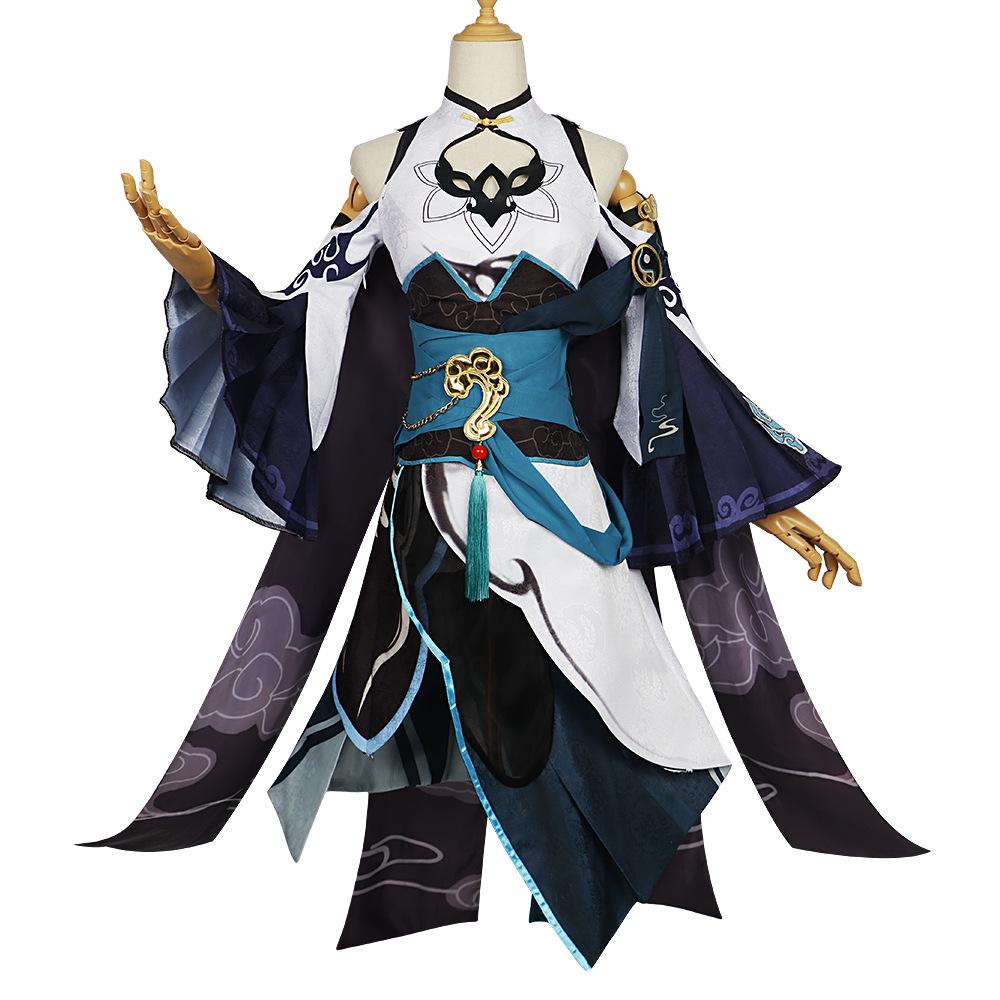 Комплект костюма для косплея Фу Хуа Юньмо Даньсинь - Наряд для ролевой игры в аниме в китайском стиле по игре Honkai 3