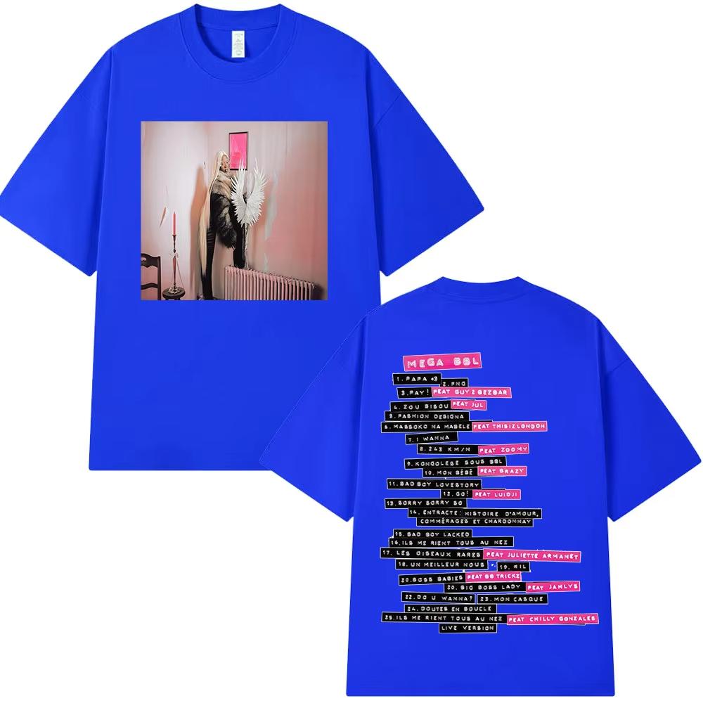 Rapper Theodora Mega Bbl album graphics 100Cotton music Tshirt Men 2026 New Summer Hip hop unisex Short sleeve shirt fan gifts