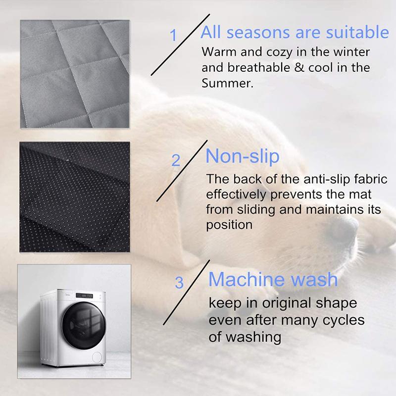 Benepaw All season Bite Resistant Dog Mat Antislip Waterproof Pet Bed For Small Medium Large Dogs Washable Crate Pad