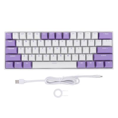 61 клавиша 60 процентов механическая клавиатура USB C проводная RGB подсветка подсветка красный переключатель игровая клавиатура для ПК