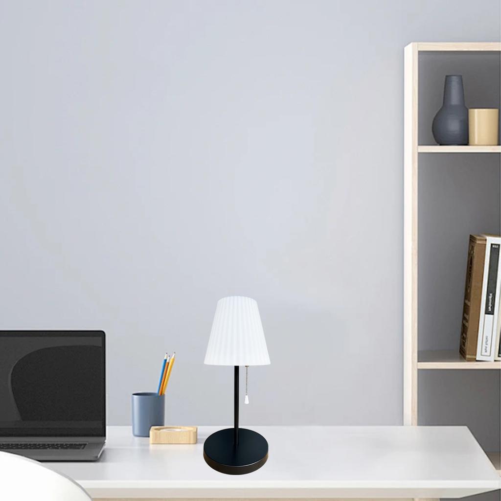 Solar Table Lamp, Waterproof Rechargeable Floor Lamp Cordless Dimmable Night Lamp for Restaurant