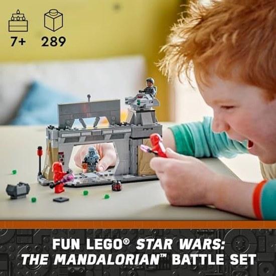 LEGO Star Wars Mandalorian Pass Battle Paz Vizsla Moff Gideon Fun Building Set Kids Collectors Item Toy 4 Mini Figures Birthday Gift 7-Year-Old Boys
