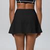 High-Waisted A-Line Running Skort Women With Built-in Shorts Quick-Dry Yoga Fitness Skirt Pocket