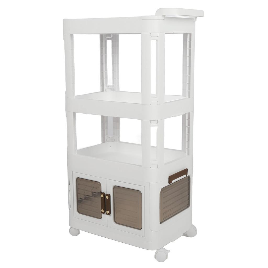 Тележка для хранения на колесах, многофункциональная, большая вместимость, портативная, мобильная, хозяйственная тележка для