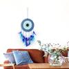 Dream Catcher Hand-woven Craft Blue Feather Dreamcatcher Bedroom Wall Hanging Living Room Decoration