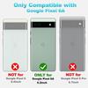 Чехол LeYi для Pixel-6A: Чехол для телефона Google Pixel 6A [Выпуск 2022 года] с 2 защитными стеклами для экрана, мягкий жидкий силикон с микрофиброй