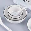 Japanese Dishes Set Nordic Ceramic Dishes and Chopsticks Plates Household Tableware Microwave Oven Eating Bowls Small Soup Bowls