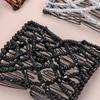 Fashion Woman Double Clip DIY Elastic Headband Bun Hair Combs Beads Comb Metal Hairpins