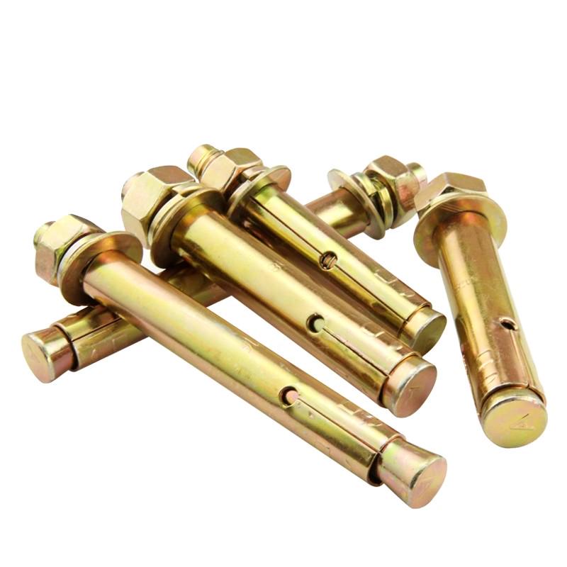 Zinc-Plated Expansion Bolts Set: Cantonese Pull-Out & Explosion-Proof Tubes - Sizes M6, M8, M10