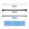 Non-Slip Spring Tension Curtain Rod 20 To 32 Inch Expandable Curtain Rod No Drilling No Rust Bath Closet Hanging Pole for Windows or Shower Bathroom