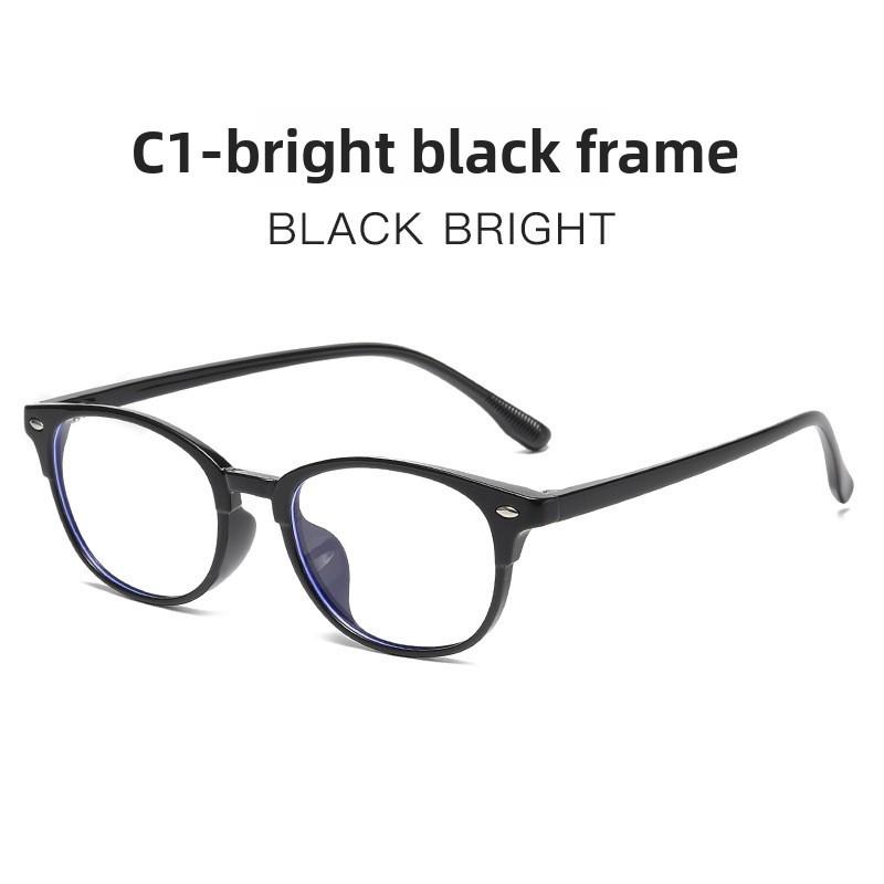 Red Frame Eyeglasses With Blue Light Protection For Oval Face Stylish Men Women