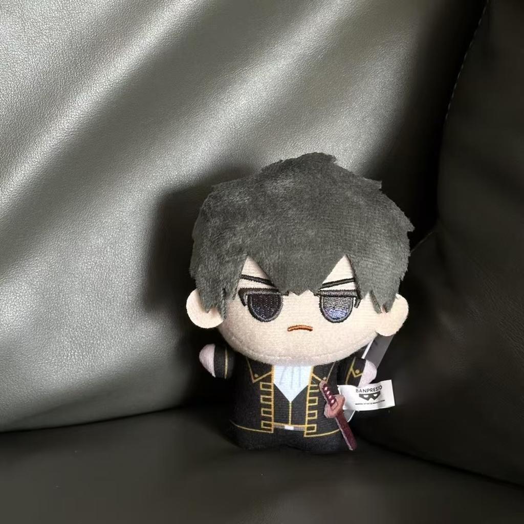 10 см Плюшевая игрушка Саката Гинтоки Плюшевая кукла Гинтама Брелок Украшение для сумки Кукла Набивная коллекция Детские игрушки Подарок на день рождения
