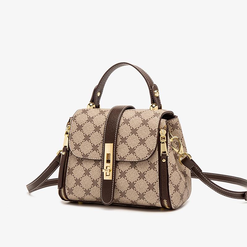 Новинка 2023 года, кожаная сумка-ведро, ручная женская сумка в стиле ретро, модная универсальная сумка через плечо на одно плечо