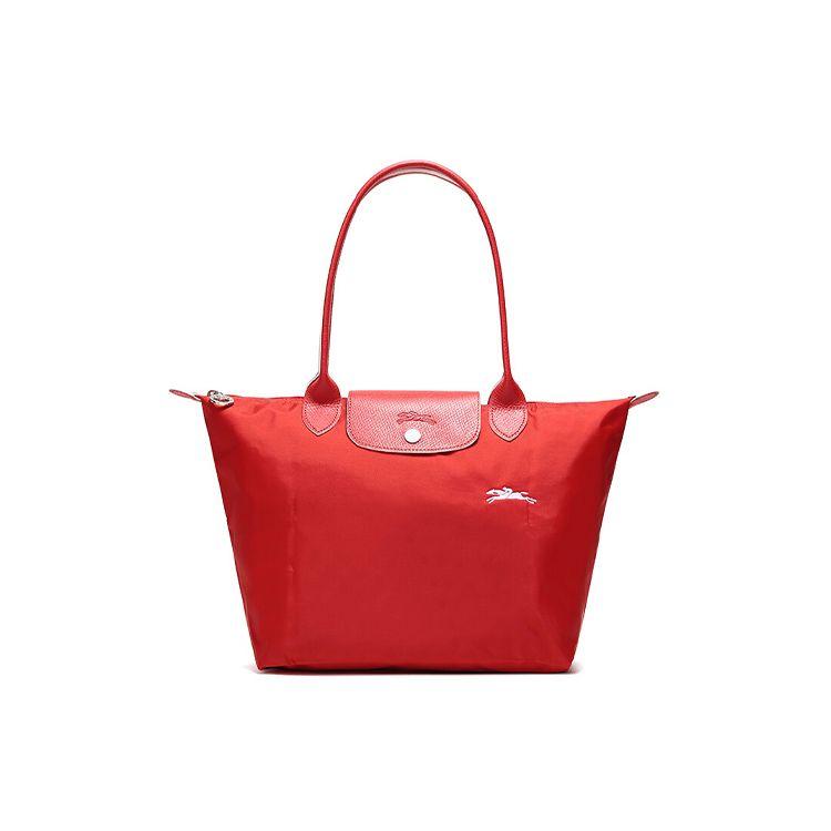 Longchamp Le Pliage Club Модная Повседневная Сумка-Тоут Складная На Молнии С Длинными Ручками Тканевая Сумка Через Плечо Женские сумки Лак-Красный 2605619P20