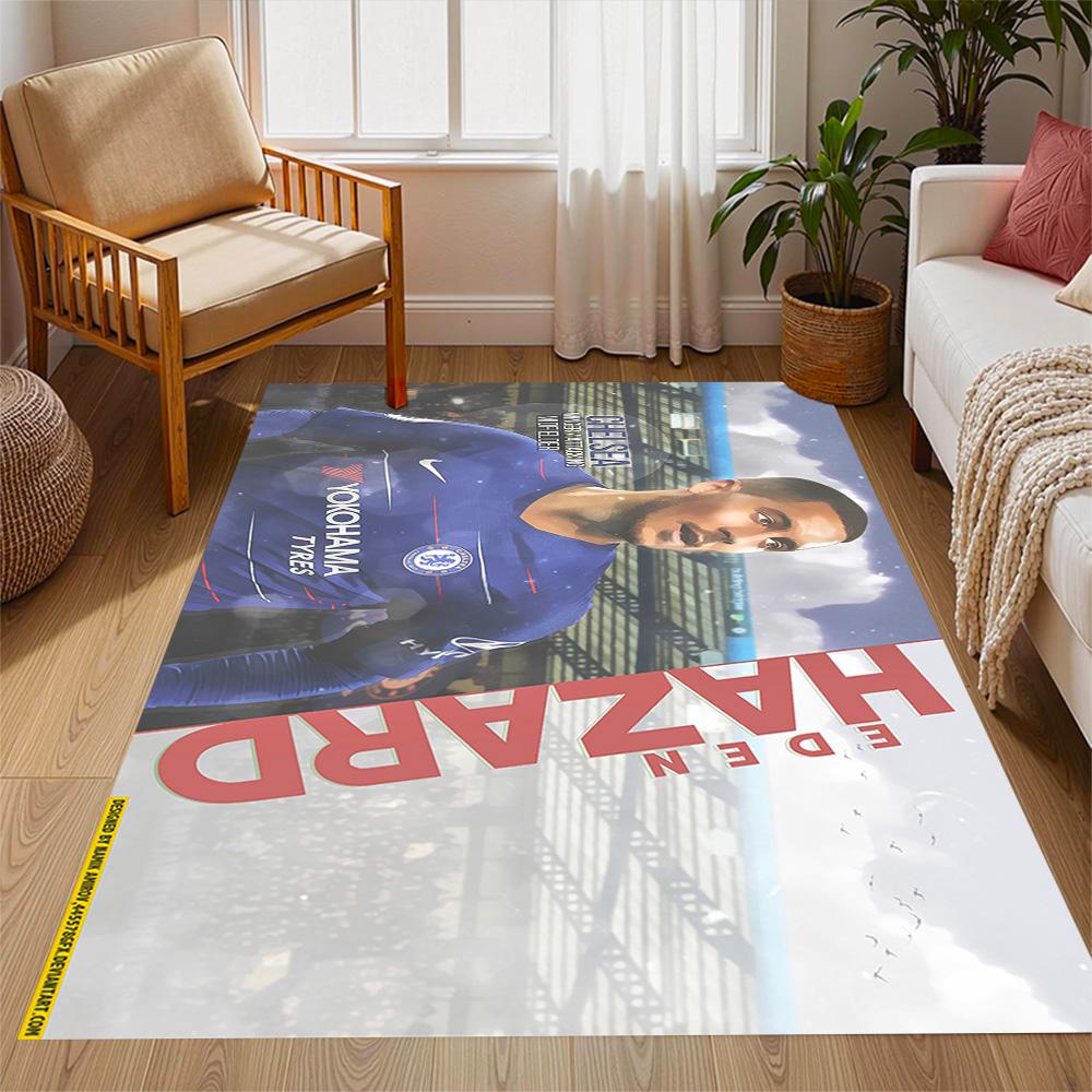 Eden Hazard Chelsea Fc Carpet Design for Playrooms Bedrooms Living Rooms Study room Antislip Carpet Decorate Offices Best for Christmas