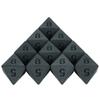 Deep Black Dice D4 D6 D8 D10 D12 D20 10PCS Plastic for Board Game Entertainment