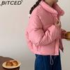 BITCED Осеннее женское городское повседневное пуховое пальто, хлопковая куртка, модная элегантная верхняя одежда