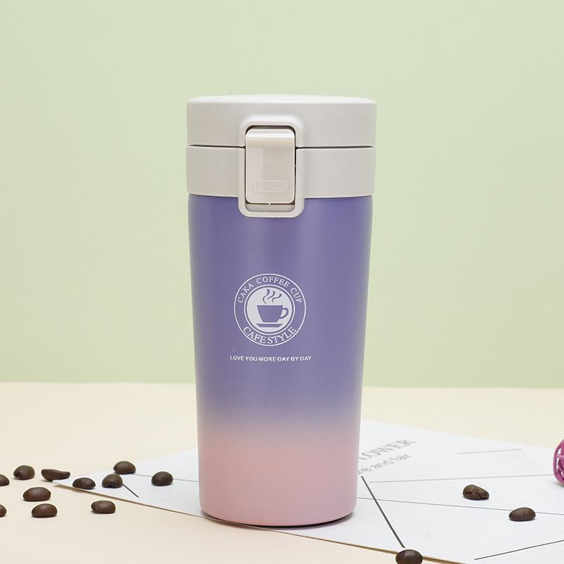 Портативная термокружка для кофе из нержавеющей стали 304 для использования на улице и в автомобиле
