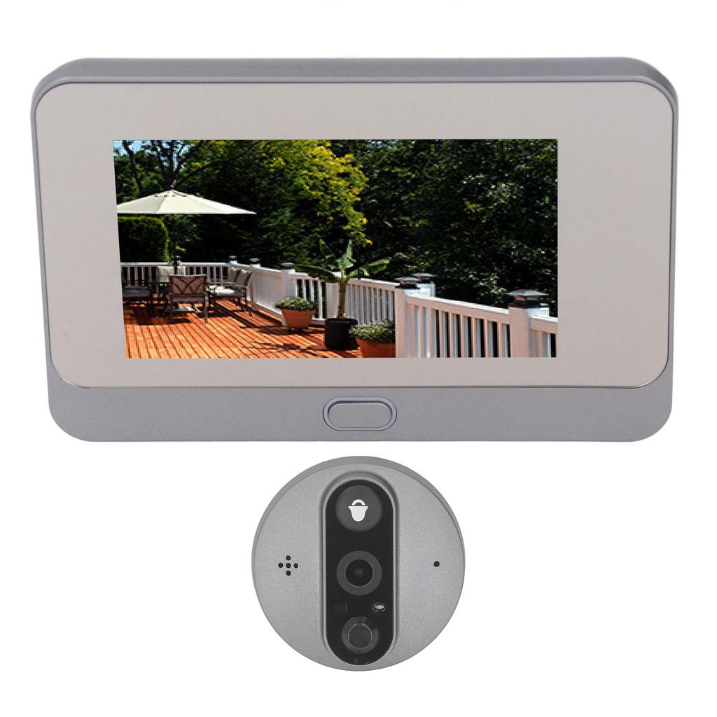 Интеллектуальный визуальный дверной звонок с экраном 4,3 дюйма, беспроводной HD-электронный визуальный дверной звонок для Tuya