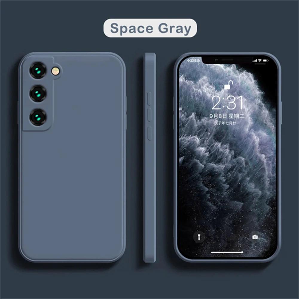 Оригинальный чехол из жидкого силикона для Samsung Galaxy S25 S24 S23 S22 S21 S20 S8 Plus UItra Galaxy A51 A52 A71 Ударопрочный мягкий чехол