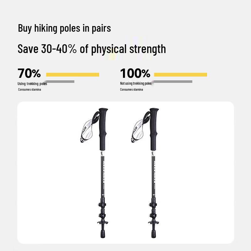 Pelliot External Lock Telescopic Trekking Pole
