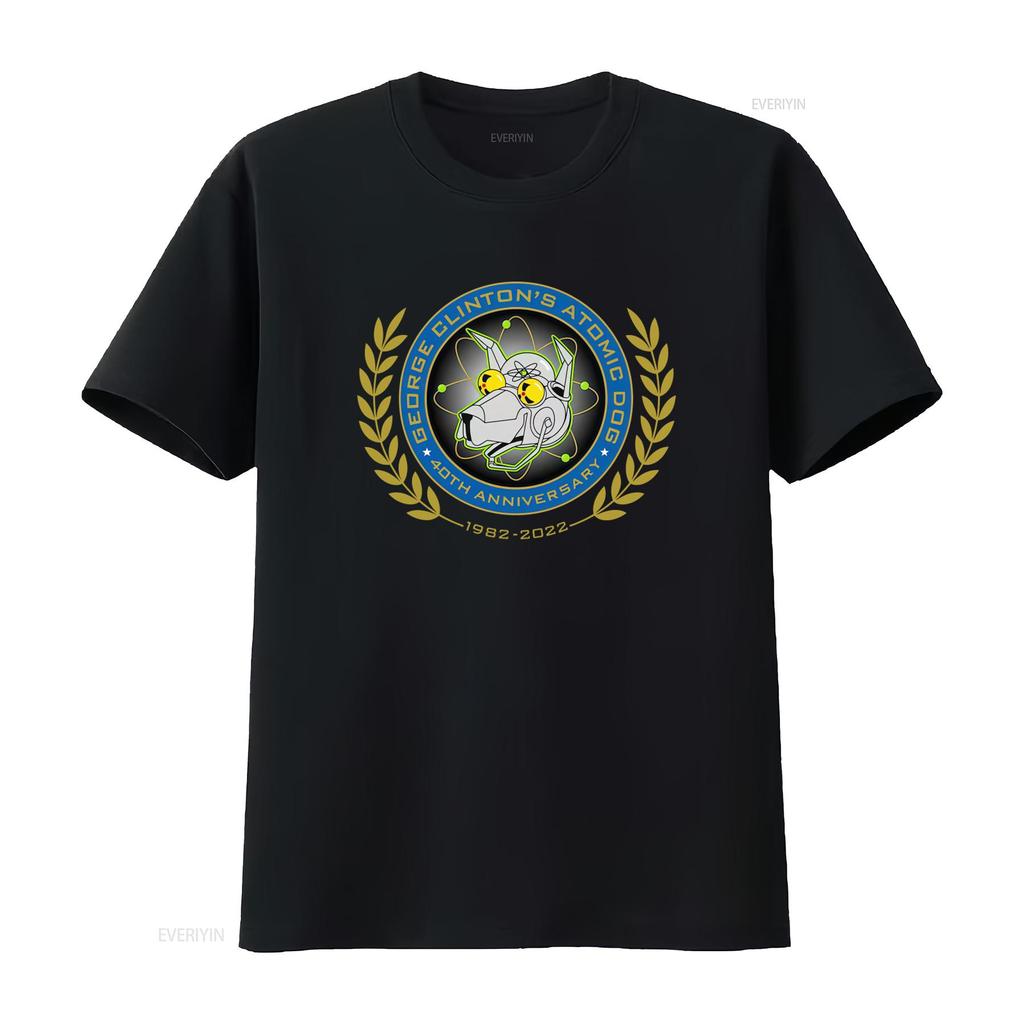 George Clintons Atomic Dog 40th Anniversary 1982 2022 T Shirt vintage Washed Top For Everyday Wear fashion Stretched Stylish