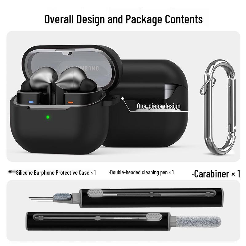 Silicone Protective Case for Samsung Buds 3 Pro and Buds 3 FE Earphones - Anti-Fall Design