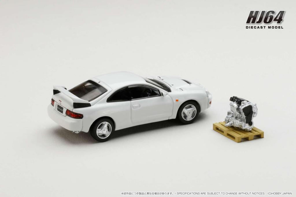 HJ64 Toyota Celica WRC EDITION Super White II Полный продукт с дисплеем двигателя Модель 1/64 GT-FOUR (СТ205)