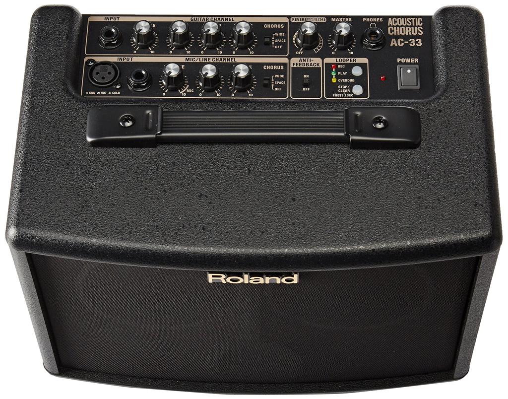 Усилитель для акустической гитары Roland Black 15W+15W AC-33