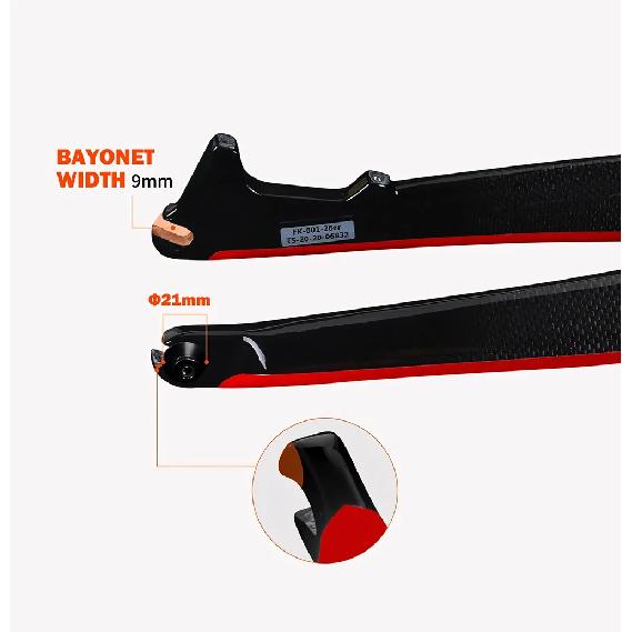 TOSEEK 26 27.5 29 Carbon Fiber Bicycle Fork,Tapered Tube Disc Brake Front Fork for Bicycle,MTB Rigid Fork,Mountain Bike Fork