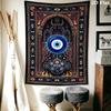 Evil Eye Wall Tapestry Aesthetic Wall Hanging Printed Fabric Blanket Decorative Tapestries for Bedroom Living Room Home Decor