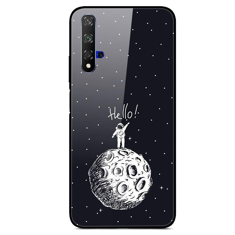 For Huawei Nova 5T Case Tempered Glass Cover 3D Cat Printing Case For Huawei Nova 5T 2019 5 T Phone Case For Huawei Nova5T Cover