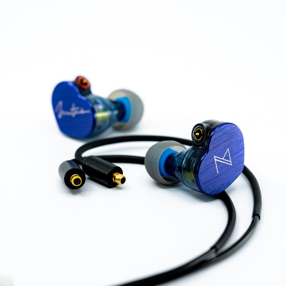 Maestraudio MA910SR Maestro Blue с 10-мм динамическим пассивным твитером с RST Изготовлен из алюминия Pentaconn ear Совместим с [Наушники с графеновым покрытием]
