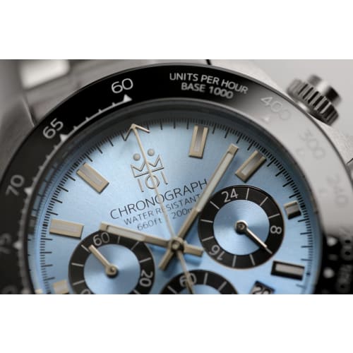 [HYAKUICHI 101] Hyakuichi Diver's Chronograph Watch Men's Watch 20 ATM Water Resistant Date Quartz Ceramic Bezel SIB