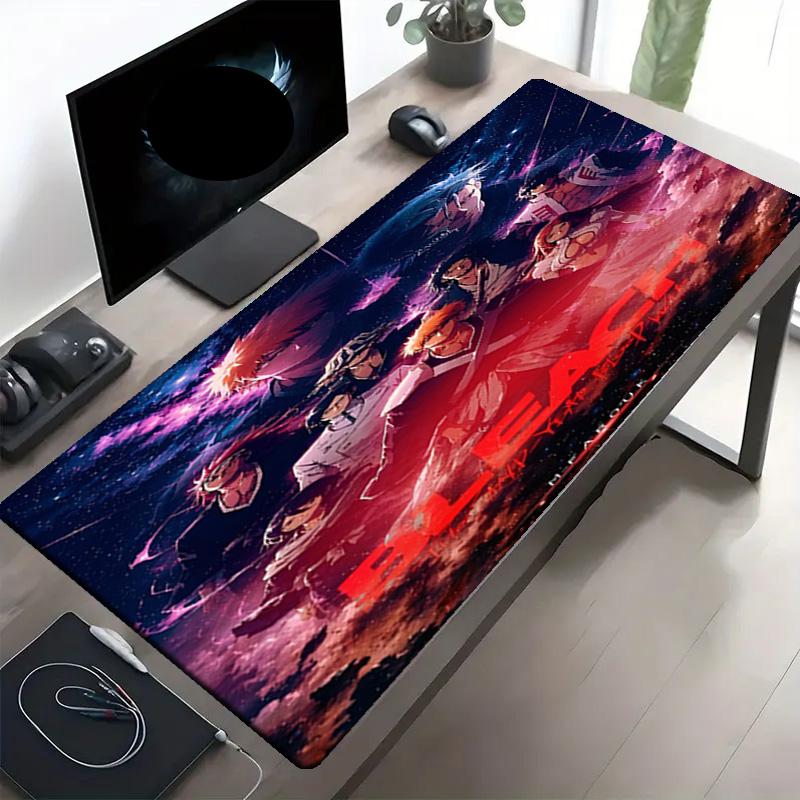 BLEACH Print Mouse Pad, Anti‑Slip Desktop keyboard Mat, for PC Laptop Gaming Working Daily Use, Cool Festival Surprise Gift