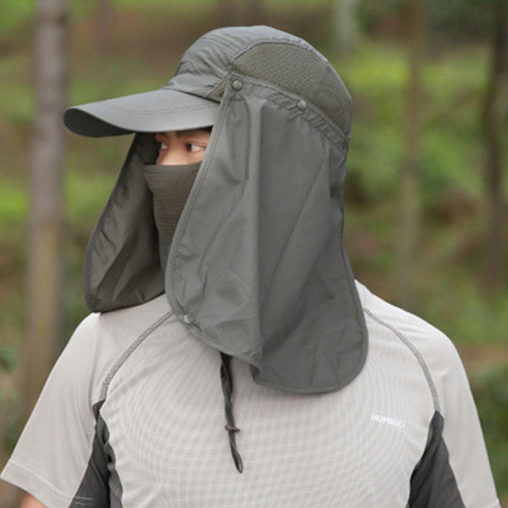 Summer UV Sun Protection Adjustable Fisherman Cap Baseball Cap Fishing Sun Hat Sunshade Hat
