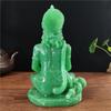 Jade Color Hanuman Statue Hindu Ganesha Monkey God Buddha Figurine Sculpture Room Office Home Decoration India Feng Shui Crafts