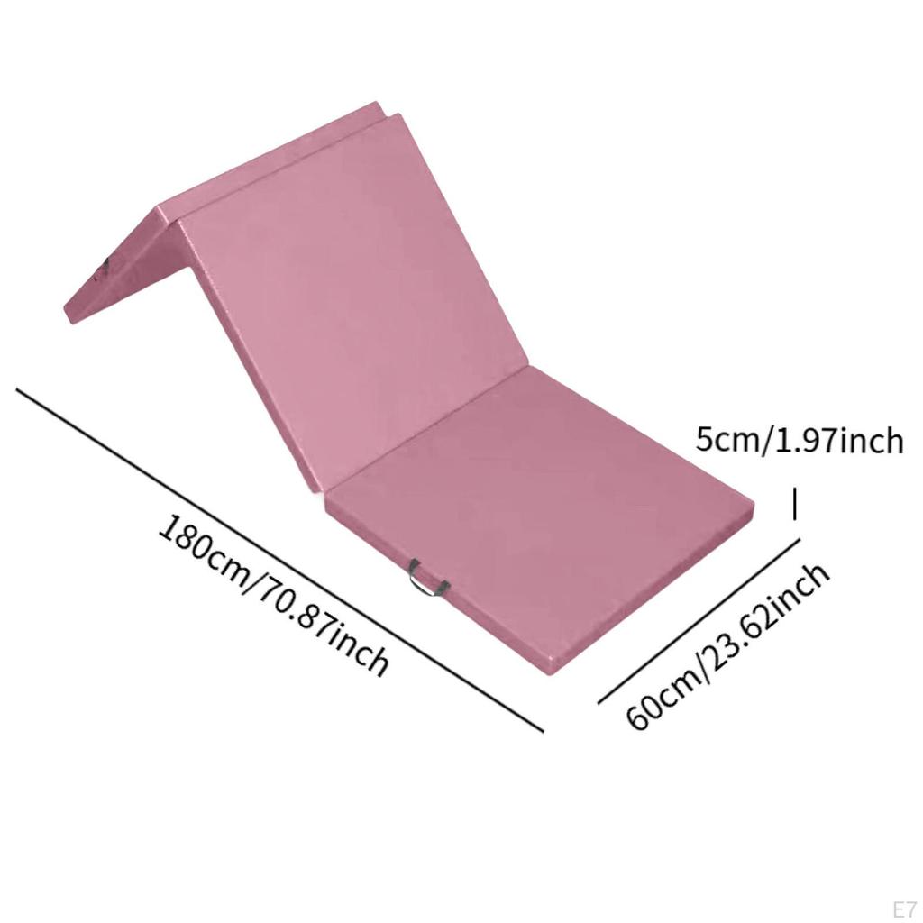Складной коврик для упражнений, складной коврик для йоги, легко хранить, 6 футов, тренажерный зал, гимнастика для пилатеса на открытом воздухе