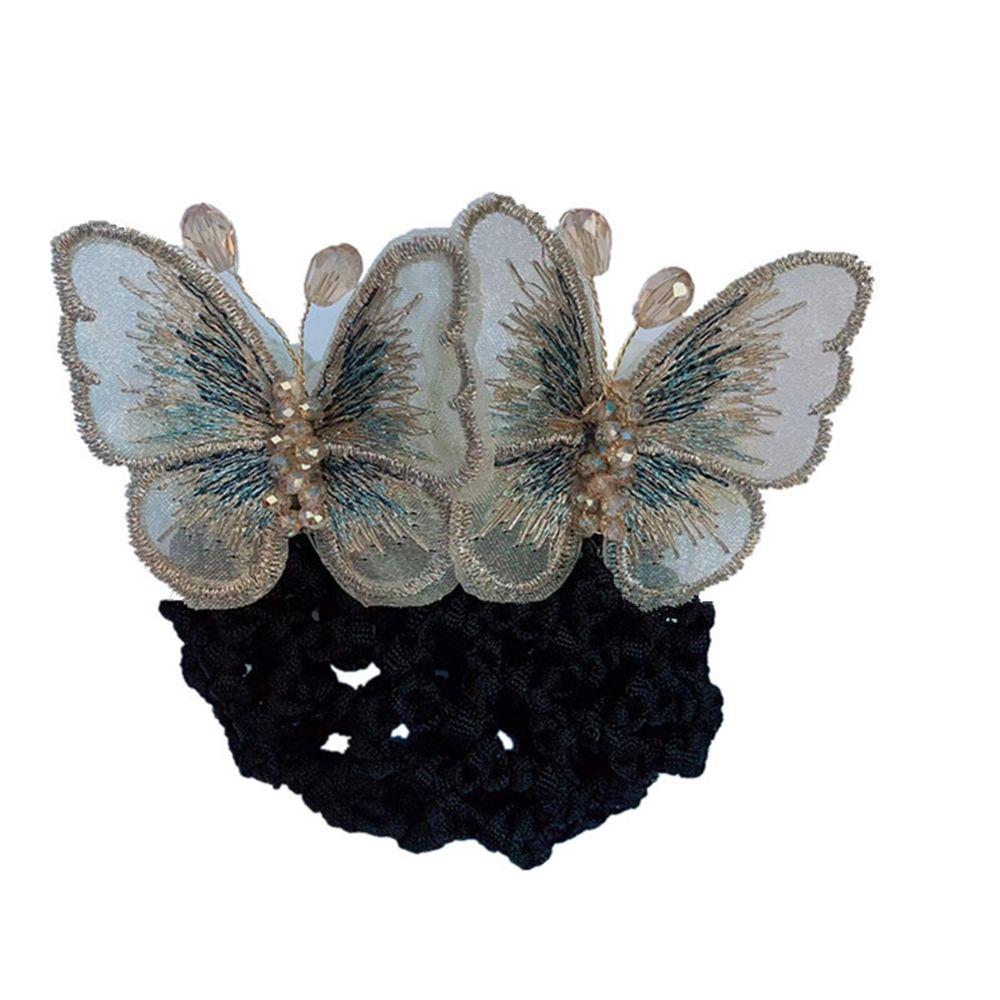 Отель Авиакомпания Стюардесса Конский хвост Зажим Корейский Пучок Снуд Женщины Пружинные Зажимы Заколки Чехол Сетка